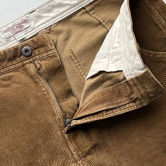 Wallace & Barnes Brown Cotton Corduroy Carpenter Painter Pants 33x30 J.Crew - Picture 8 of 14